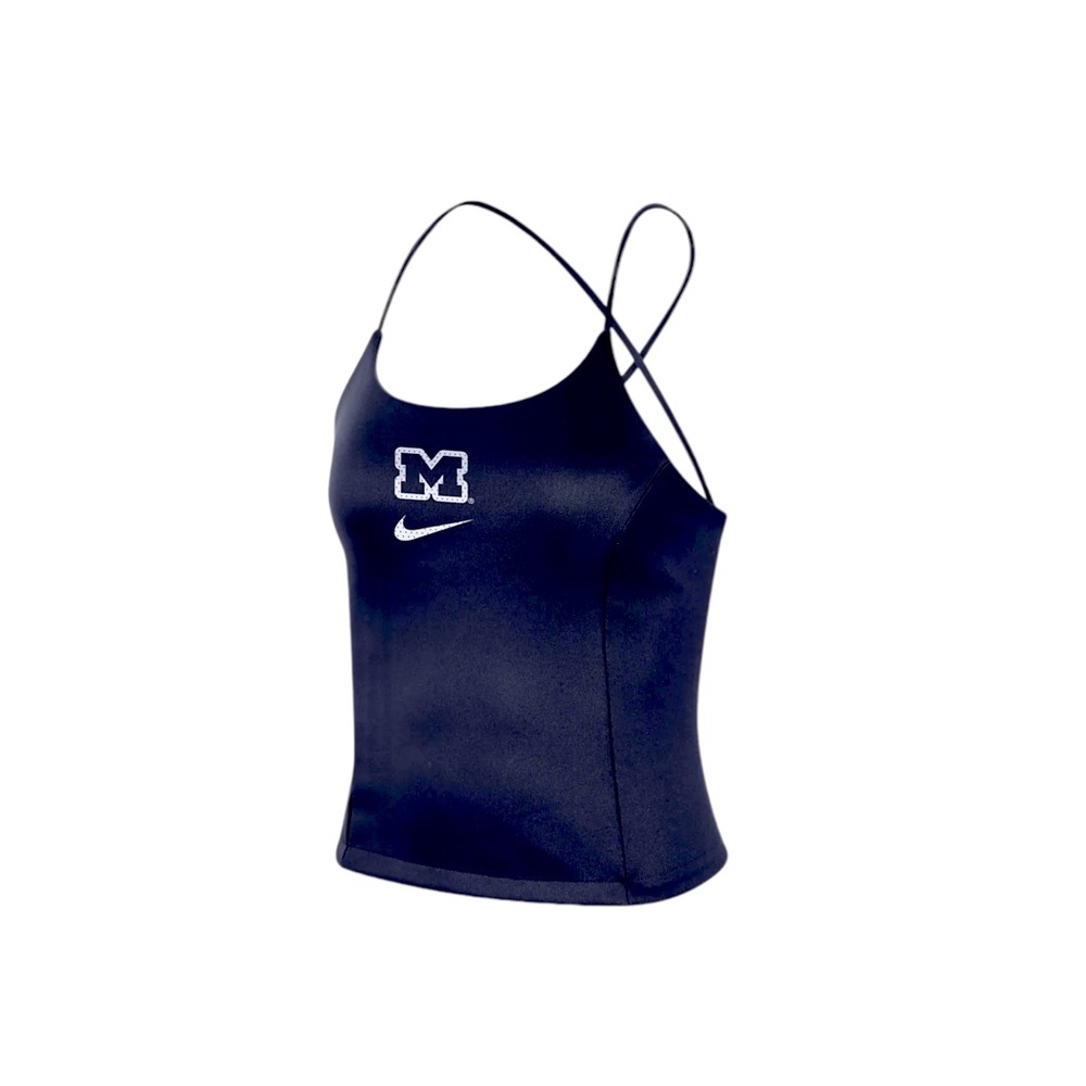 Nike Michigan Women's College Icon Clash Tie Strap Tank Top XL NWT